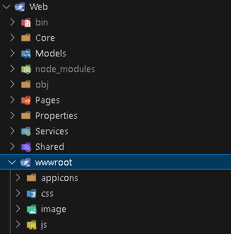 blazor wasm app assets