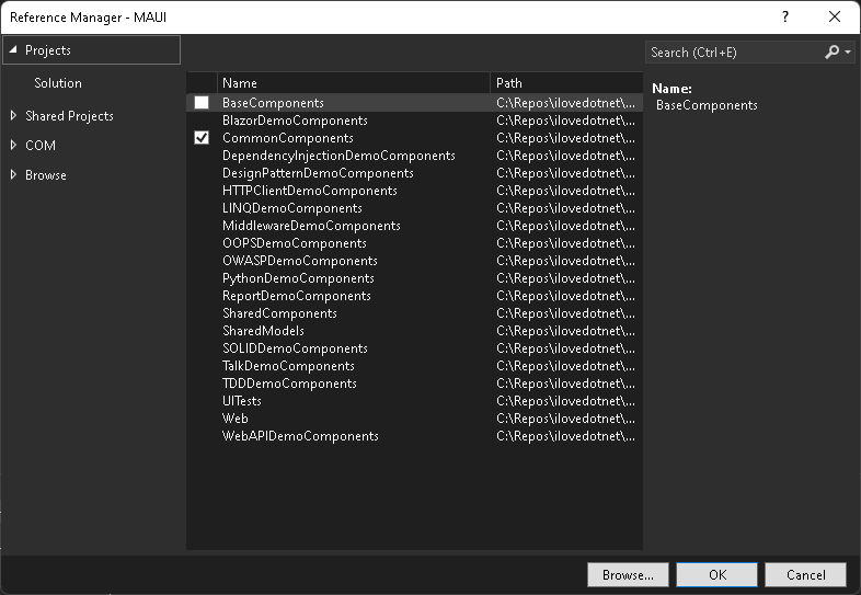 blazor wasm project reference
