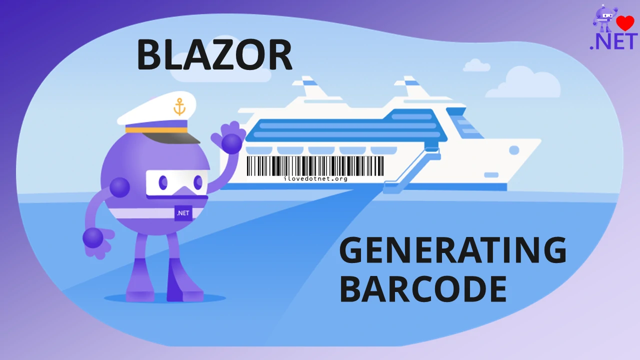 How to generate barcode in Blazor WASM