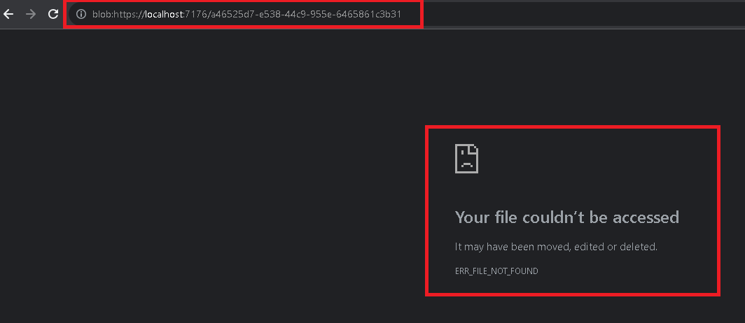 image access error