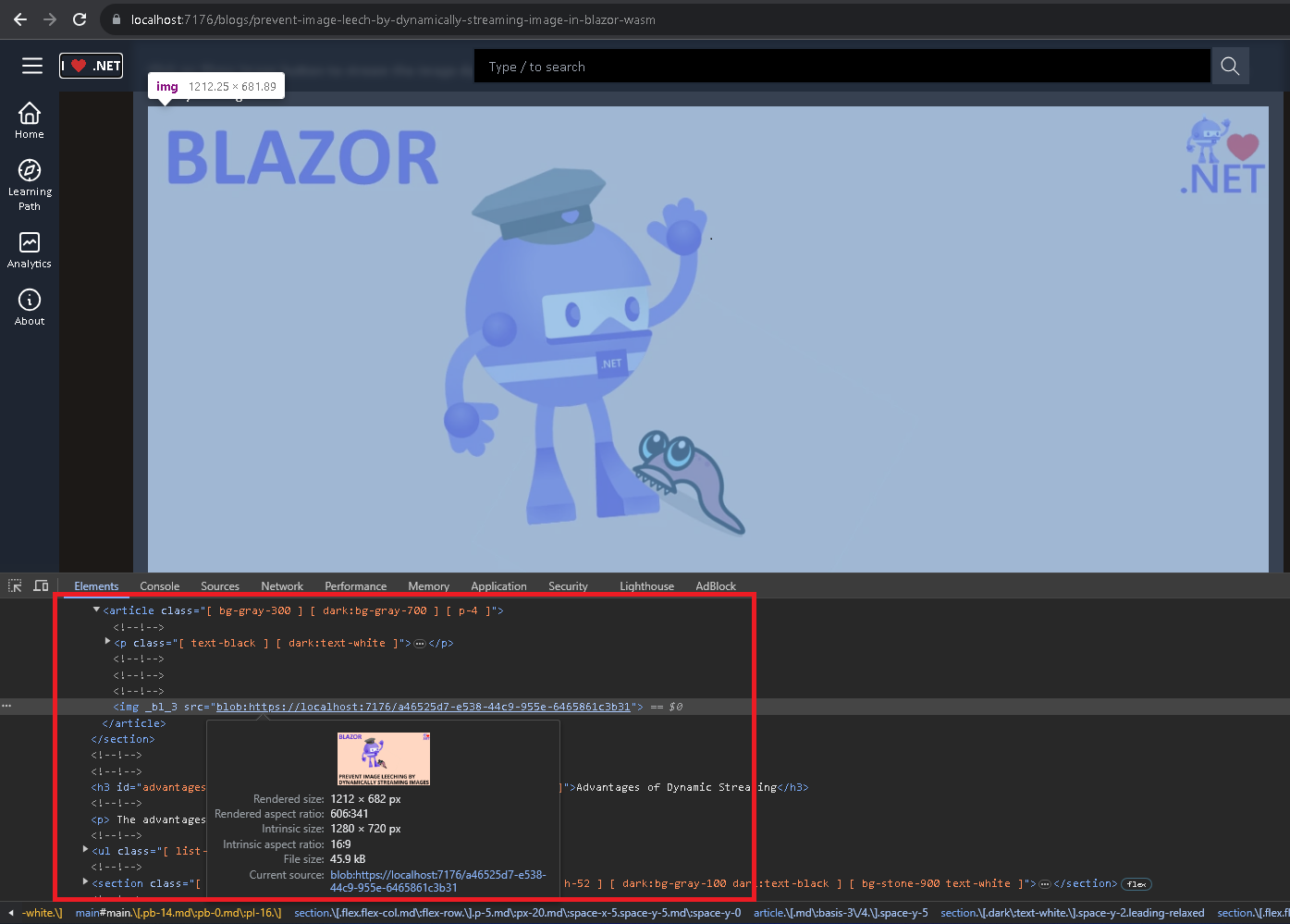 temporary url