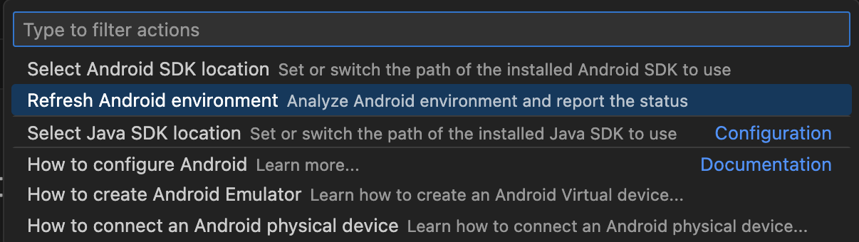 refresh-android-environment