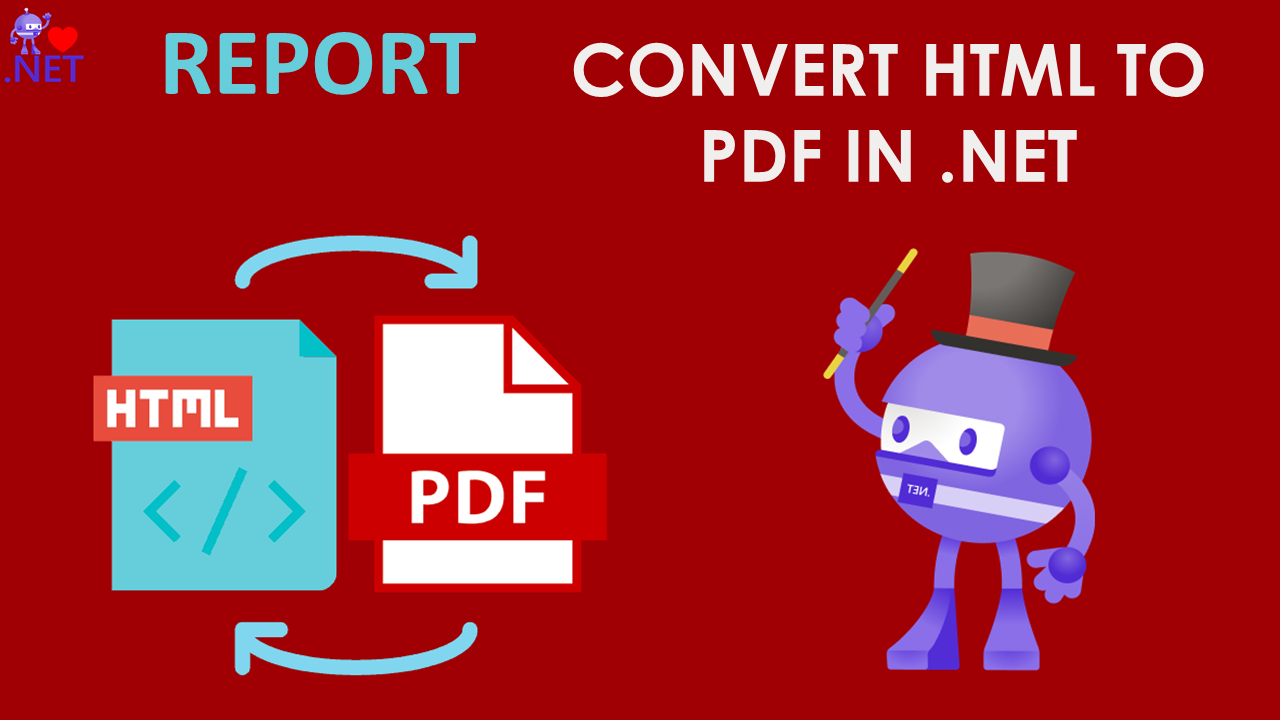Convert HTML to PDF Report in .NET