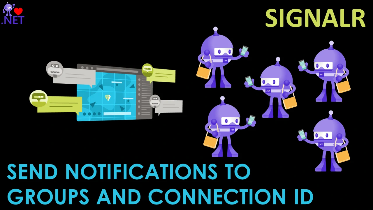 Send Notifications to Groups and Connection Id in SignalR