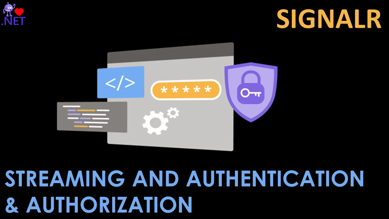 Streaming and Authentication and Authorization in SignalR